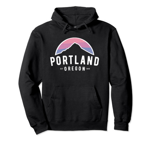 Portland Mt Hood Mountain Adventure Sunset Oregon Hoodie Pullover Hoodie
