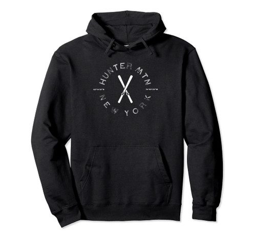Hunter Mountain Ski Graphic Vintage Retro Pullover Hoodie