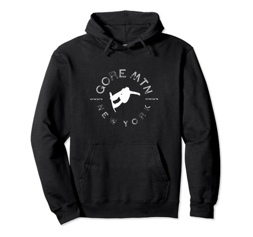 Gore Mountain Graphic Vintage Snowboard Hoodie Sweatshirt Pullover Hoodie