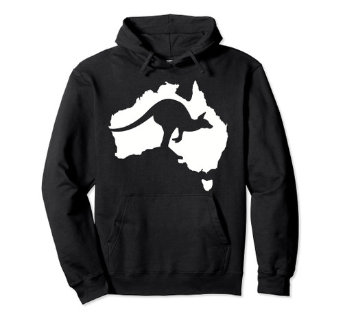 Australia map kangaroo Pullover Hoodie Australia map kangaroo Pullover Hoodie