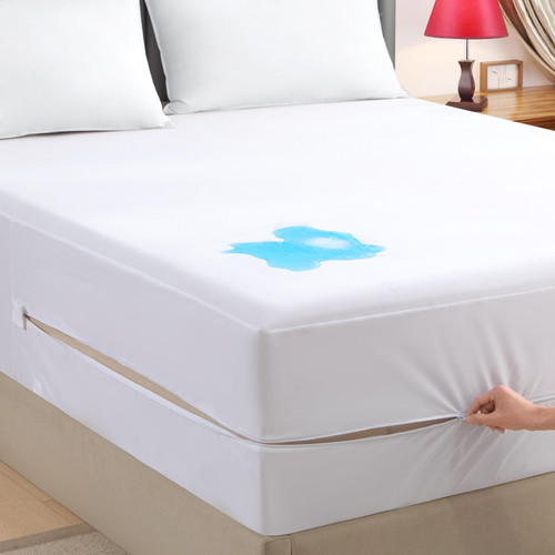 JamRest Zippered Mattress Encasement California King, 6-Sided Waterproof Zipper Mattress Protector, Thin Cooling Breathable, Zip Mattress Cover, Fitted 7" - 15" Deep Mattress JamRest Zippered Mattress Encasement California King, 6-Sided Waterproof Zipper Mattress Protector, Thin Cooling Breathable, Zip Mattress Cover, Fitted 7" - 15" Deep Mattress