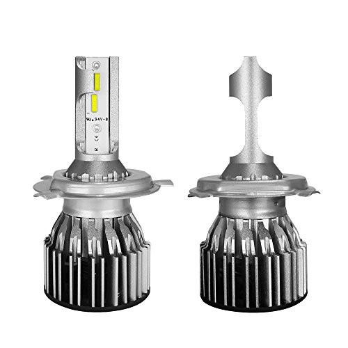 ZBZ LED Headlight Bulbs S6 Series LED Headlights with 2 Pcs of H4 LED Conversion Kits 60W 7600lm Hi-Lo Beam(H4)