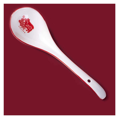 Dinner Spoon Soup Spoon Table Spoon Dessert Spoon Household Ceramic Soup Spoon Long Handle Ladle Porridge Soup Soup Spoon