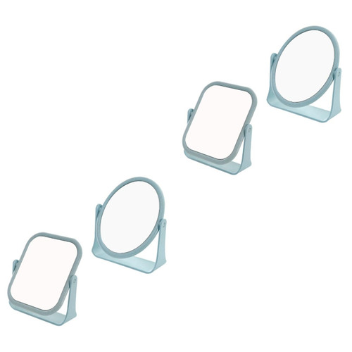 Beavorty 4 Pcs Cosmetic Mirror Vanity Desk with Mirror and Lights Dresser Mirror Desk Vanity Mirror Vanity Mirror with Lights Makeup Double Sided Mirror Double-Side Double Mirror