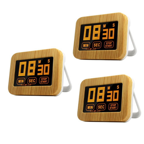 Zerodeko 3pcs Clock Timer Chef Timer Kitchen Wall Timer Wall Mounted Timer Games Timer Novelty Kitchen Timers Timer for Home Clocks Magnetic Timing Device Alarm Clock