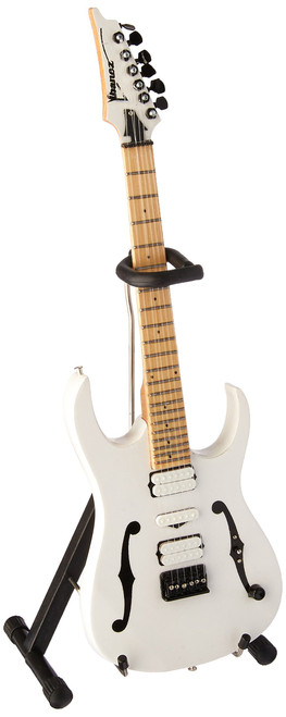 AXE HEAVEN PG-505 Paul Gilbert Signature F Hole White Mini Guitar