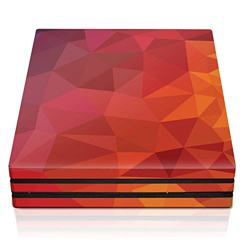Controller Gear PS4 Pro Console Skin - Blood Orange Poly Horizontal - PlayStation 4