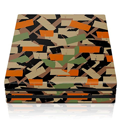 Controller Gear PS4 Pro Console Skin - Flecktarn Torn Tape Horizontal - PlayStation 4