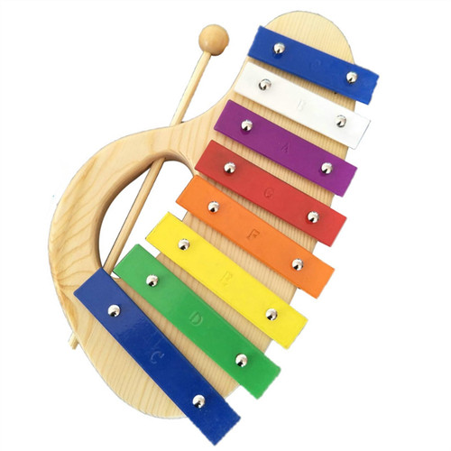 Glockenspiel For Beginner Eight-Tone Aluminum Plate Color Glockenspiel Xylophone Percussion Instrument
