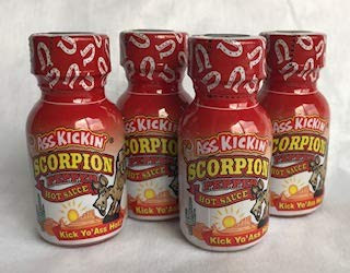 Mini Ass Kickin Scorpion Hot Sauce .75 oz Pack of 4