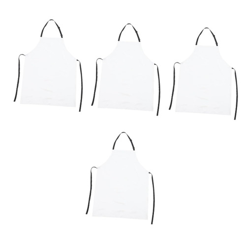 Ciieeo 4pcs Pvc Waterproof Apron Multi-purpose Apron Waiter Apron Serving Apron Aprons for Men Home Apron Mens Grill Apron Bartender Apron Women Small Tools Household White Dad