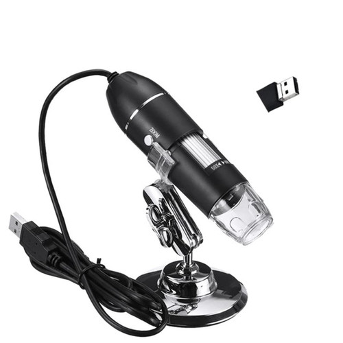 TYZK Microscope Kit 3in1 Adjustable 1600X 1080P 8 LED Digital Microscope Magnifier Electronic Stereo Microscope Lens Adapters (Color : USB 1000X)