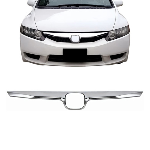 CarPartsDepot New Replacement Parts Front Chrome Grille Grill Molding For 2009-2011 Honda Civic Hybrid 71122SNAA50 HO1210127