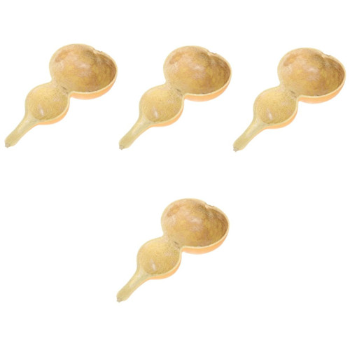 DECHOUS 4pcs Bath Spoon Water Ladle Scoop Water Scoop Ladles Bathroom Water Scoop Wooden Water Ladle Washing Spoon Wooden Ladle Japanese Serving Soup Natural Gourd Food Watering Spoon