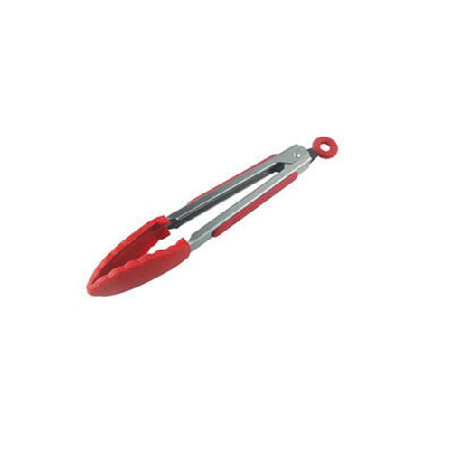FURLOU Cooking Tongs Silicone Food Tong Stainless Steel Kitchen Tongs Silicone Non-Slip Cooking Clip Clamp BBQ Salad Tools Grill Tongs