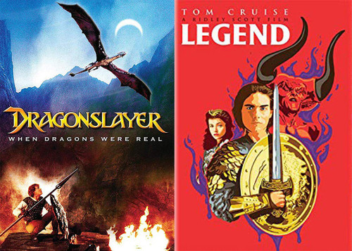 Dwarfs Dragons Unicorns Save the Kingdom Dragonslayer & Legend Tom Cruise DVD Double Fantasy Movie Pack