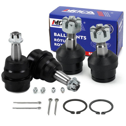 MOCA 4Pcs Front Ball Joints Fit 1990-2001 for Jeep Cherokee, 1990-2006 for Jeep Wrangler, 1997-2006 for Jeep TJ