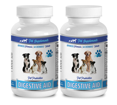 PET SUPPLEMENTS Digestive aid for puppys - Dog Digestive AID - PROBIOTICS - Powerful Formula - fos Formula - 2 Bottle (120 Chews) PET SUPPLEMENTS Digestive aid for puppys - Dog Digestive AID - PROBIOTICS - Powerful Formula - fos Formula - 2 Bottle (120 Chews)