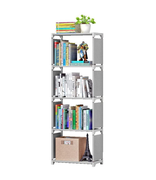 KYUSAR Book Shelves Bookshelf 5-Layer Bookshelf, Household Simple Floor-to-Ceiling Corner Storage Room, Bookshelf Storage Rack Bookcase Bookshelves (Color : A, Size : 42X26X124 cm)