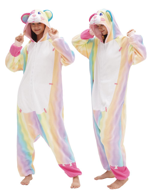 YUNTAISHAN Animal Onesie Adult Onesie Pajamas One Piece Pajamas Animal Cosplay Costume for Women Men