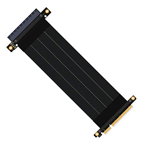 PCI-e PCI Express 8X Extension Cable with Gold-Plated Connector(pcie 8 X 180 Degree Cable 20cm)