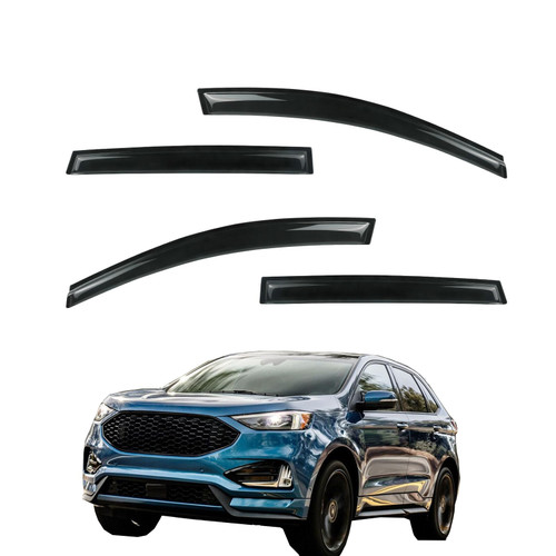 Gldifa Sun/Rain Guards Wind Deflector Compatible with Ford Escape 2013-2019 Window Visor 4pcs