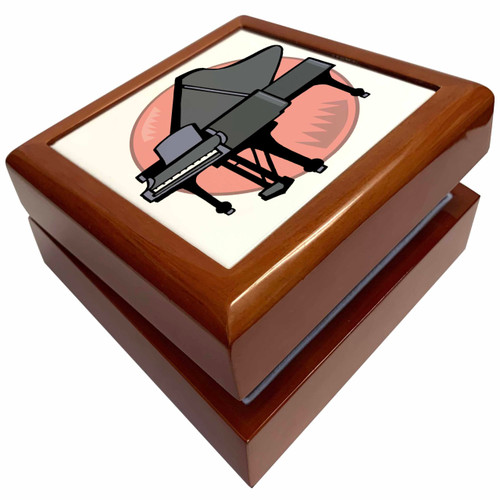 3dRose Black Piano Music Pianist Musical Instrument Design, Jewelry Box jb-150089-1