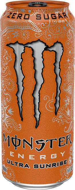 Monster Energy Ultra Zero Sugar Energy Drinks 16 ounce cans (Ultra Sunrise, 12 Cans) Monster Energy Ultra Zero Sugar Energy Drinks 16 ounce cans (Ultra Sunrise, 12 Cans)