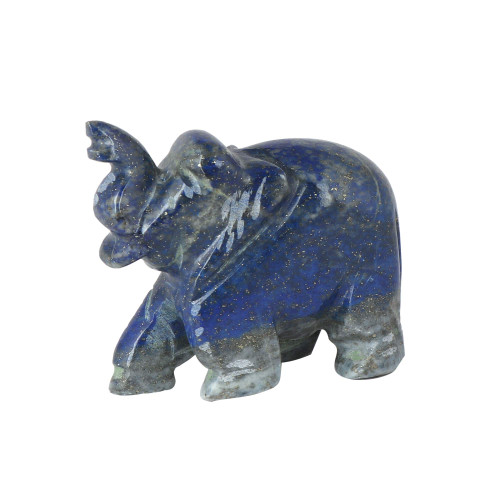 Lapis Lazuli Elephant Statue, Hand Carved Lapis Elephant, Good Luck Elephant, Feng Shui Lucky Elephant Statue