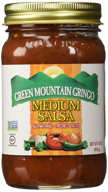 Green Mountain Gringo Salsa, Medium, 16 Oz (Pack of 4)