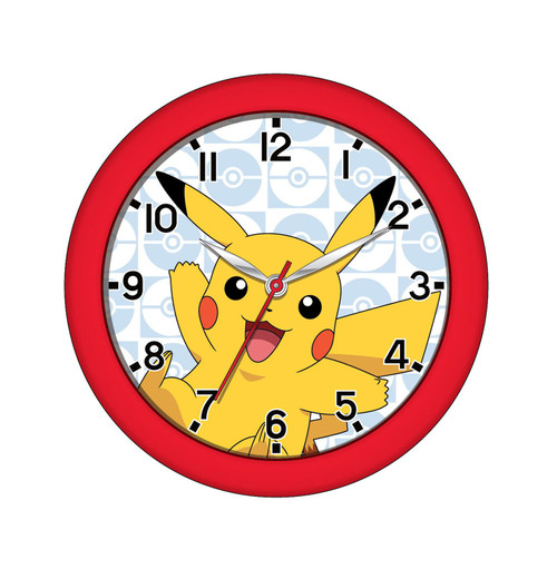 Pokemon Pikachu 9.5 Inch Battery Operated Wall Clock