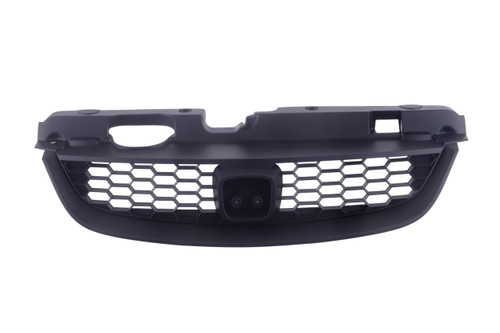 CarPartsDepot Front Black Grille Assembly Grill And Black Honeycomb Style Insert Compatible For Honda Civic Coupe 2-Door 2004-2005 HO1200165 71121S5PA02