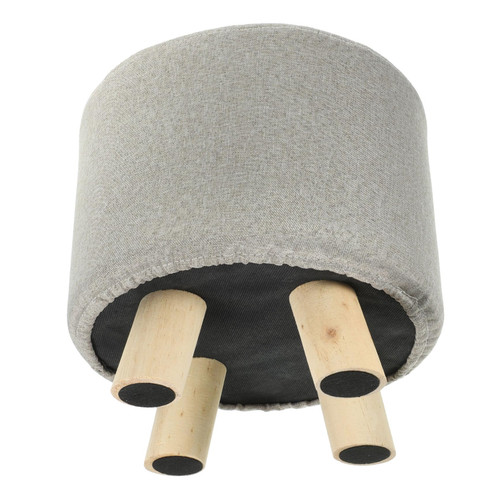 TIDTALEO Step Stool for Sofa Round Footstool Small Wooden Stool Small Stools Mushroom Stool Foot Rest for Couch Entryway Stool Stepping Stool Wood Step Stool Sofa Stool Cloth Medium Toddler