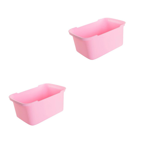 2 Pcs Stackable Colanders Washing Basket Vegetable Colander Fruit Strainer Food Basket Fruit Dish re-usable