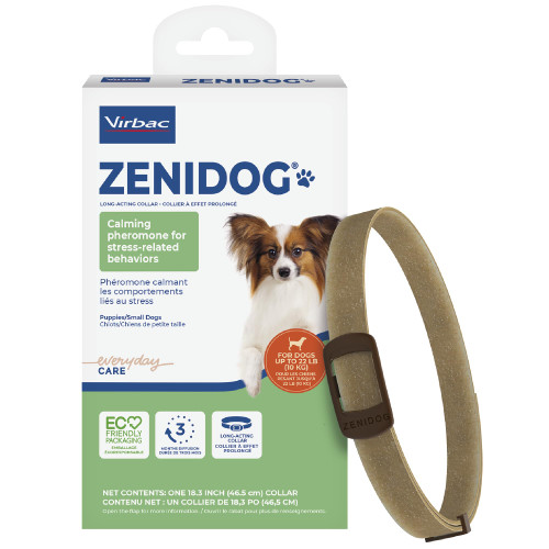 Dog Calming Collar with Pheromones - Zenidog Long-Acting Collar, Dog Calming Pheromone Collar, Long-Acting Pheromones for Dogs, Calming Collar, Dog Calming, Calming Collar for Dogs (Small Dogs)