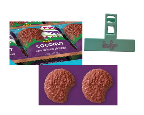 Coconut Nest Milk Chocolate bars Russell,Case of 18 count with Candyya Clip Exclusive bundle (Easter egg Nest) Coconut Nest Milk Chocolate bars Russell,Case of 18 count with Candyya Clip Exclusive bundle (Easter egg Nest)