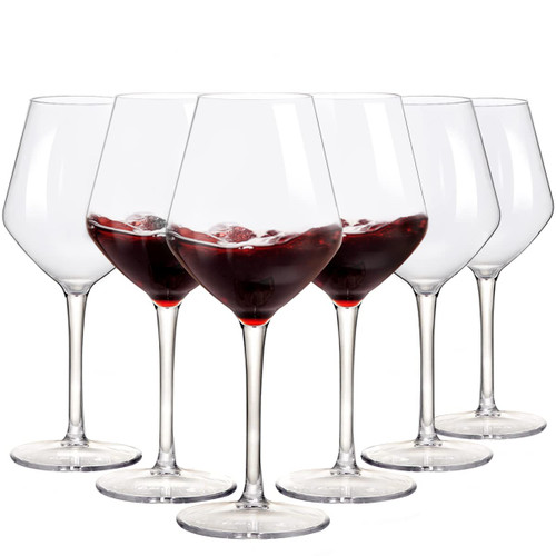 Ciaell 6 Pack Plastic Wine Glasses - 15OZ Unbreakable Wine Glasses, Tritan Wine Glasses with Stem - Disposable Stemmed Wine Glasses Perfect for Parties & Weddings & Poolside & Outdoors & Camping Ciaell 6 Pack Plastic Wine Glasses - 15OZ Unbreakable Wine Glasses, Tritan Wine Glasses with Stem - Disposable Stemmed Wine Glasses Perfect for Parties & Weddings & Poolside & Outdoors & Camping