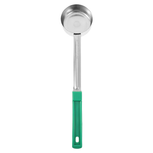 Glass Measuring Cup Portion Control Ladle Spoon Measuring and Serving Scoop 4 Oz Stainless Steel Food Portioner with Handle Portion Spoon Sauce Gravy Ladle Utensils Black Soup Ladle (Color : Green,
