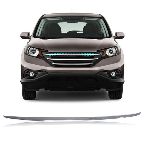 Perfit Liner Front Upper Chrome Lower Grille Grill Trim Molding Compatible With 2012-2014 HONDA CR-V HO1217107 71122T0GA01