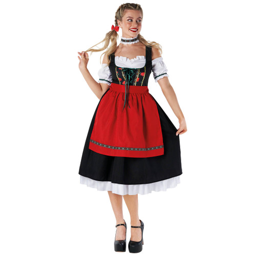 Morph Dirndl Dresses Women - Oktoberfest Costumes Womens German Costume - Womens Beer Maiden Costume - Dirndl Costume Women - Plus Size Beer Wench Costume 2XL