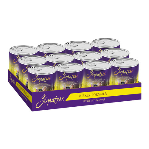 Zignature Turkey Formula Grain-Free Wet Dog Food 13oz, case of 12