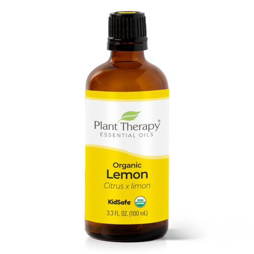 Plant Therapy Organic Lemon Essential Oil 100% Pure, USDA Certified Organic, Undiluted, Natural Aromatherapy, Therapeutic Grade 100 mL (3.3 oz) Plant Therapy Organic Lemon Essential Oil 100% Pure, USDA Certified Organic, Undiluted, Natural Aromatherapy, Therapeutic Grade 100 mL (3.3 oz)
