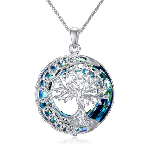 TOUPOP Tree of Life Necklace Celtic Knot Moon Necklace 925 Sterling Silver Crystal Pendant Necklace Tree of Life Jewelry for Mother Women Wife Friend Birthday Gifts Christmas Gifts Mothers Day Gifts TOUPOP Tree of Life Necklace Celtic Knot Moon Necklace 925 Sterling Silver Crystal Pendant Necklace Tree of Life Jewelry for Mother Women Wife Friend Birthday Gifts Christmas Gifts Mothers Day Gifts