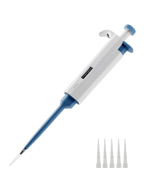 Moonetto Scientific Lab Adjustable Variable Volume Single Channel Micropipette Pipettor (0.5-10ul)