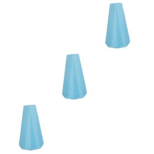 Happyyami 3pcs Origami Ceramic Vase Vintage Glass Flower Vase Porcelain Flower Vase Decorative Modern vases Decorative Plant pots Small Ceramic vase Flower Bud vases Pottery Indoor Ceramics