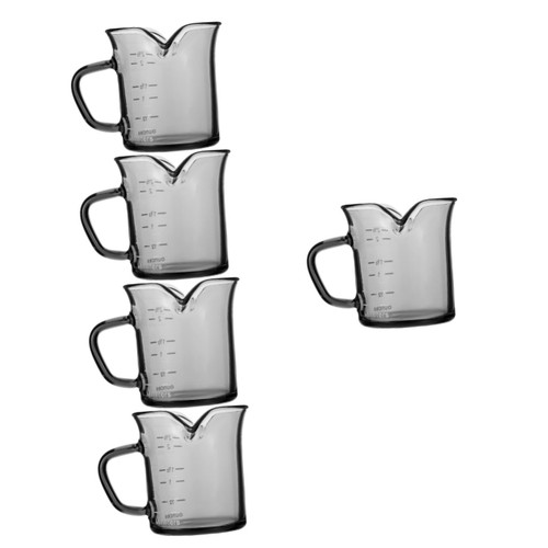 Ciieeo 5pcs Double Mouth Milk Cup Measuring Cup Glass Measuring Jug Coffee Drinking Glass Borosilicate Glass Measuring Cup Espresso Cup Shot Glass Coffee Maker Espresso Drink Cup Liquid Ciieeo 5pcs Double Mouth Milk Cup Measuring Cup Glass Measuring Jug Coffee Drinking Glass Borosilicate Glass Measuring Cup Espresso Cup Shot Glass Coffee Maker Espresso Drink Cup Liquid