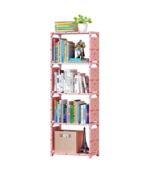 PIPONS Bookcase and Bookshelf 5-Layer Bookshelf, Household Simple Floor-to-Ceiling Corner Storage Room, Bookshelf Storage Rack Bookcase for Bedroom (Color : B, Size : 42X26X124 cm)