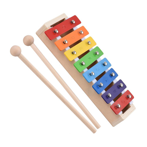 Glockenspiel For Beginner 8 Note Compact Xylophone Glockenspiel With Mallet Percussion Instrument For Beginners