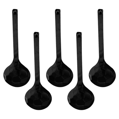 Soup Ladle 5pcs Melamine Ramen Spoons Soup Eating Spoons Long Handle Soup Ladles Asian Soup Spoon for Asian Soup Cooking Gravy Ladle