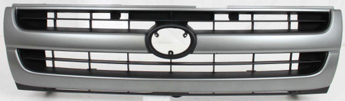 Garage-Pro Grille Compatible with Toyota Tacoma 1997-2000 Painted-Silver Shell/Painted-Black Insert 2WD